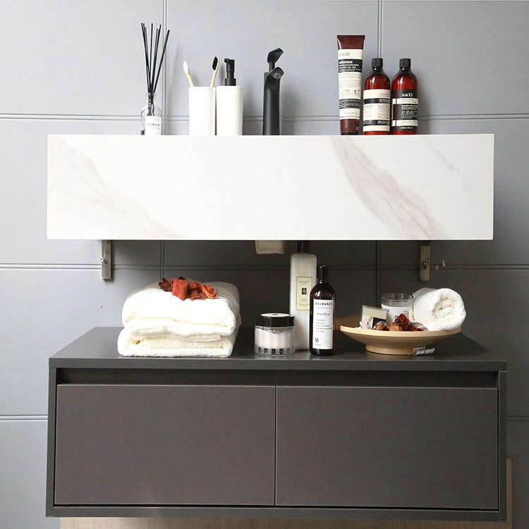 طاولة زينة عائمة بيضاء مقاس 30 بوصة